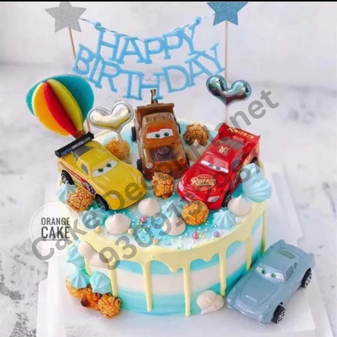 Car Cake Toys set of 6