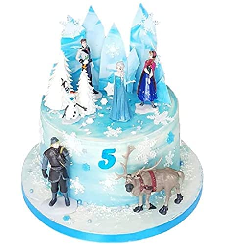 6 Pcs Frozen Toys Friends Cake Decorating|| Cake decoration toys| Frozen Theme Cake | Tools Bakeware