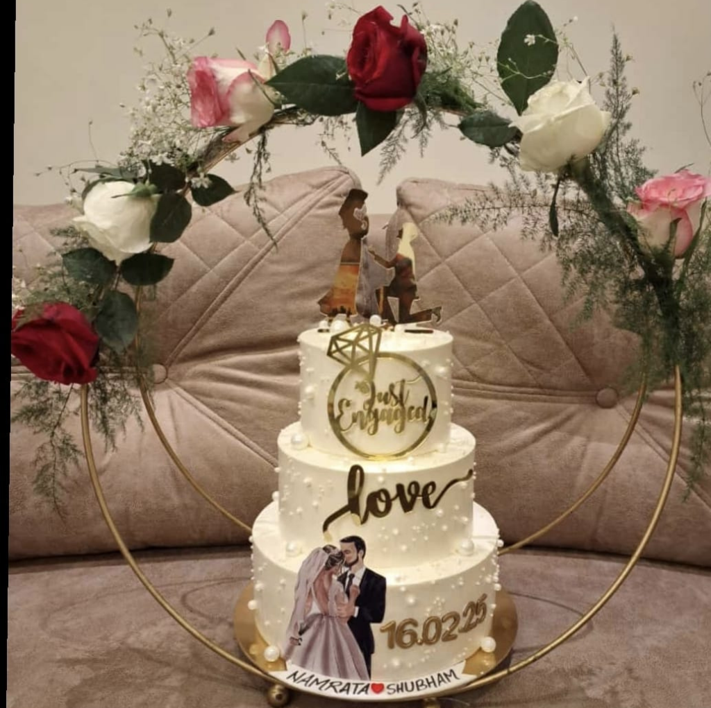 DOUBLE HOOP CAKE STAND