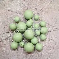Green Faux Ball Cake Topper Ball Topper Cake Decorating Faux Ball Topper Cake Decorating Balls Cake Topper (Green)
