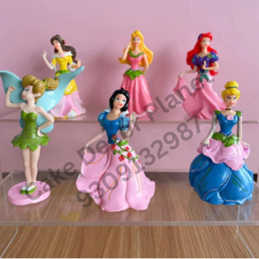 Princess Set of 6 Cake toys