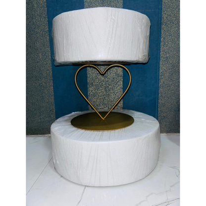 Metal Cake Heart Tier Cake Spacer Separator Stands Heart Shape (Pack of 1)