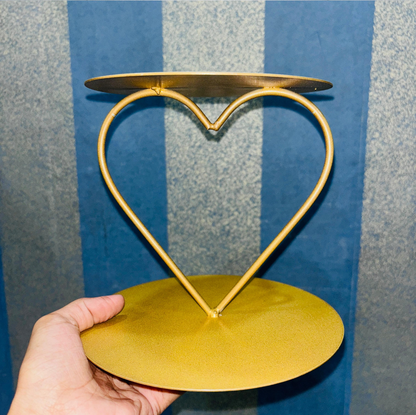 Metal Cake Heart Tier Cake Spacer Separator Stands Heart Shape (Pack of 1)