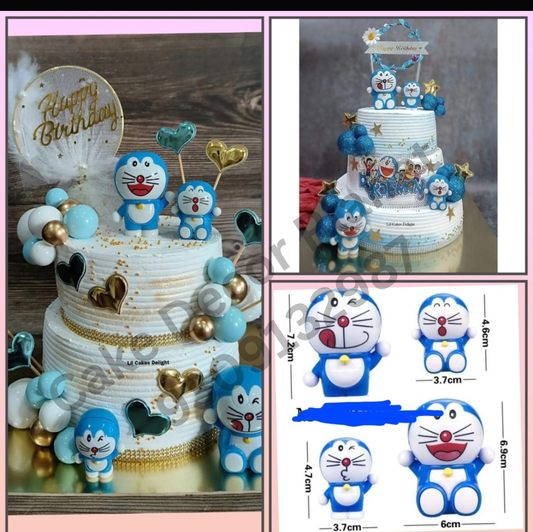 Doremon Cake Toy set of 4