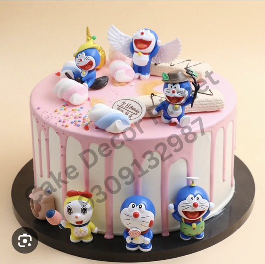 Doremon Cake Toy Set of 6pc