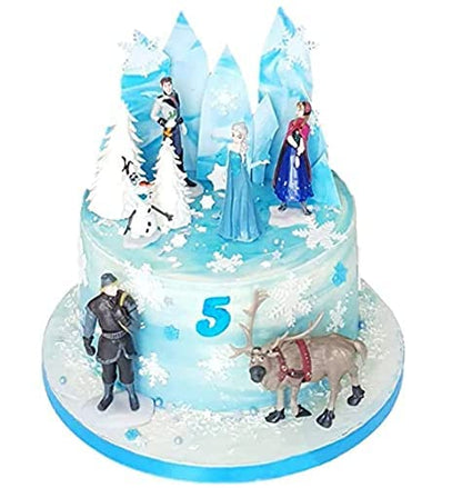 6 Pcs Frozen Toys Friends Cake Decorating|| Cake decoration toys| Frozen Theme Cake | Tools Bakeware