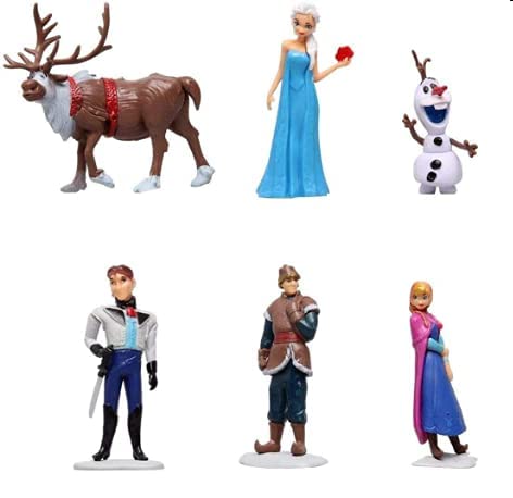 6 Pcs Frozen Toys Friends Cake Decorating|| Cake decoration toys| Frozen Theme Cake | Tools Bakeware