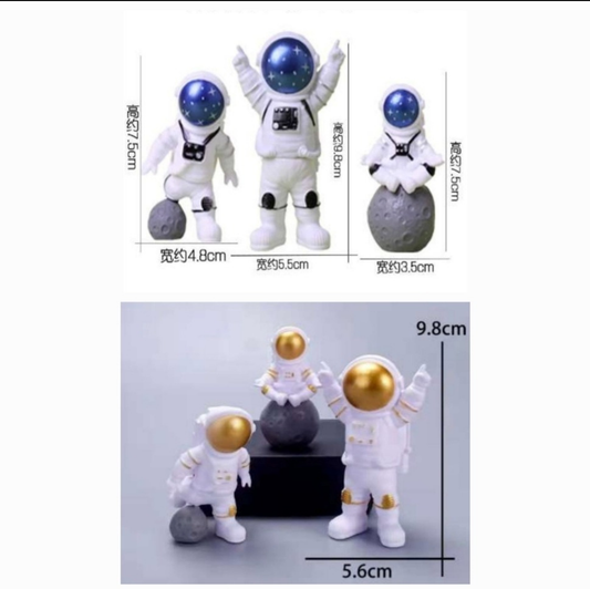 3pcs Astronaut Cake Toy