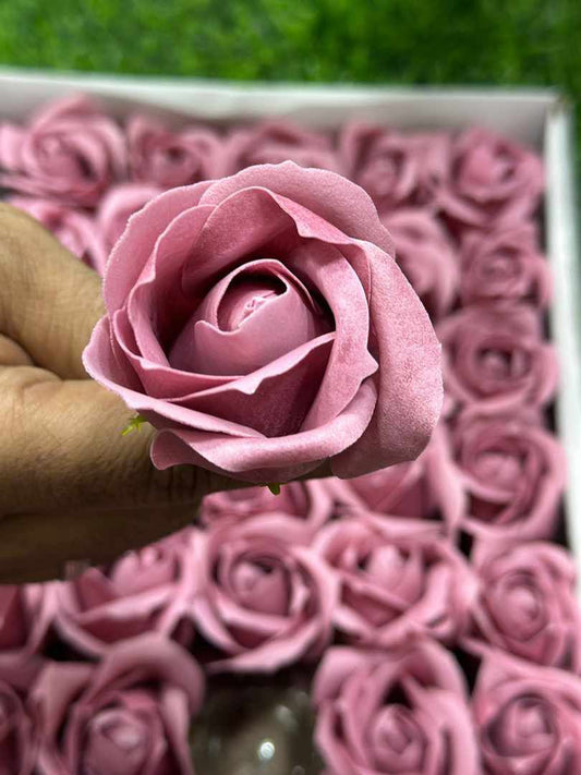IMPORTED SCENTED ROSES FLOWER 50pcs Gift Box Rose Soap Flowers Head Foam Soap Roses in Box