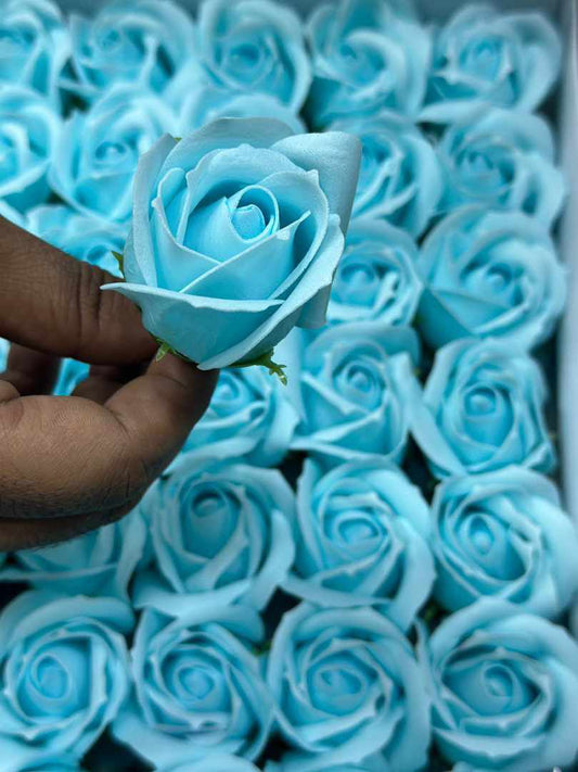 IMPORTED SCENTED ROSES FLOWER 50pcs Gift Box Rose Soap Flowers Head Foam Soap Roses in Box