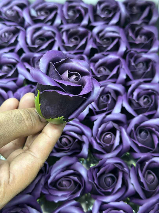IMPORTED SCENTED ROSES FLOWER 50pcs Gift Box Rose Soap Flowers Head Foam Soap Roses in Box
