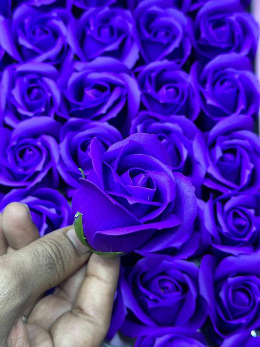 IMPORTED SCENTED ROSES FLOWER 50pcs Gift Box Rose Soap Flowers Head Foam Soap Roses in Box