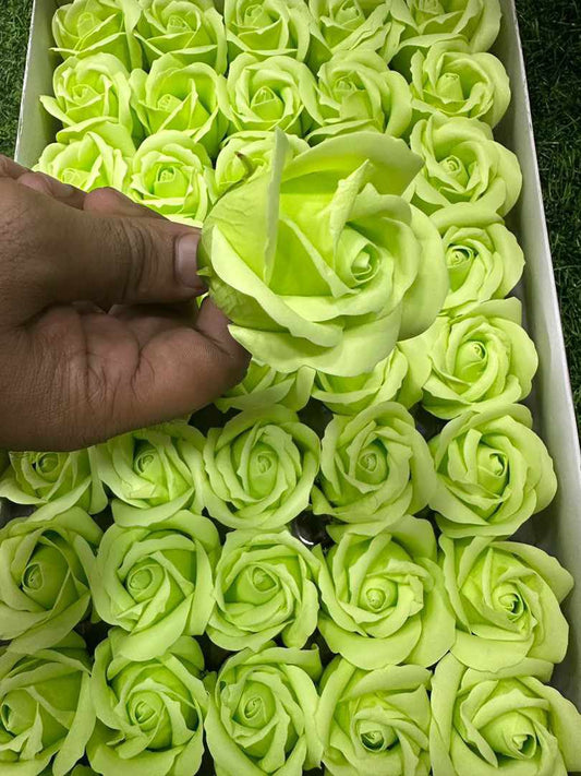 IMPORTED SCENTED ROSES FLOWER 50pcs Gift Box Rose Soap Flowers Head Foam Soap Roses in Box
