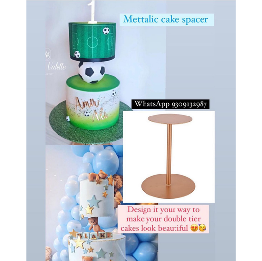 METTALIC I CAKE SPACER