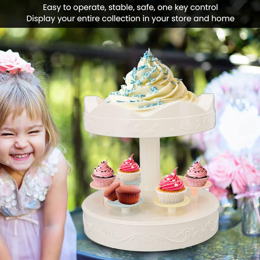 2 Tier Cupcake Rotating Stand