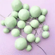 Green Faux Ball Cake Topper Ball Topper Cake Decorating Faux Ball Topper Cake Decorating Balls Cake Topper (Green)