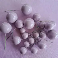 Purple Faux Black Ball Topper Cake Decorating,20 pcs