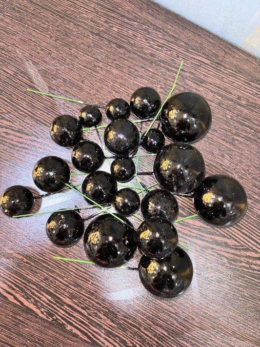 FAUX BALL BLACK