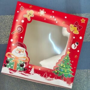 CHRISTMAS WINDOW CAKE BOX