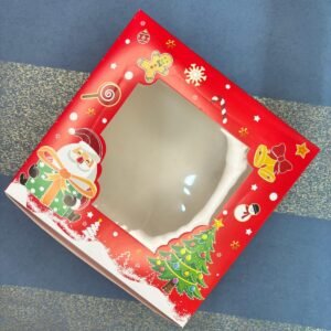 CHRISTMAS WINDOW CAKE BOX