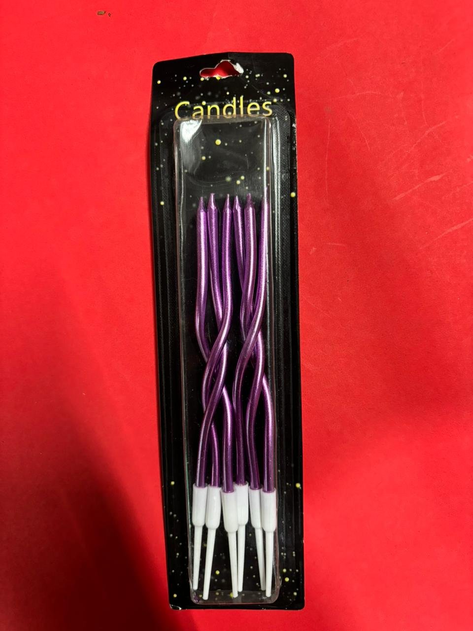 TWISTED CANDLE DARK PINK