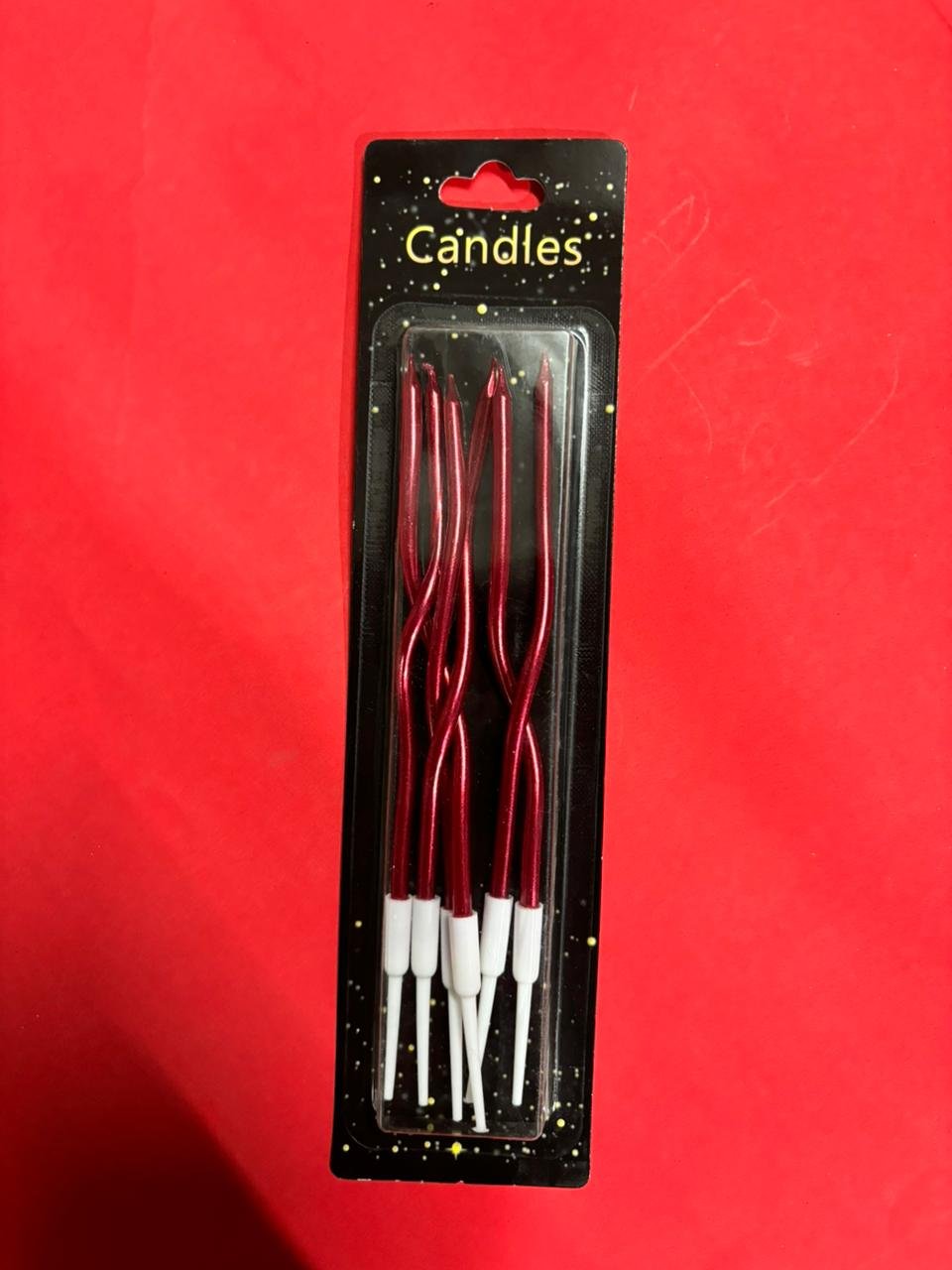 TWISTED CANDLE RED