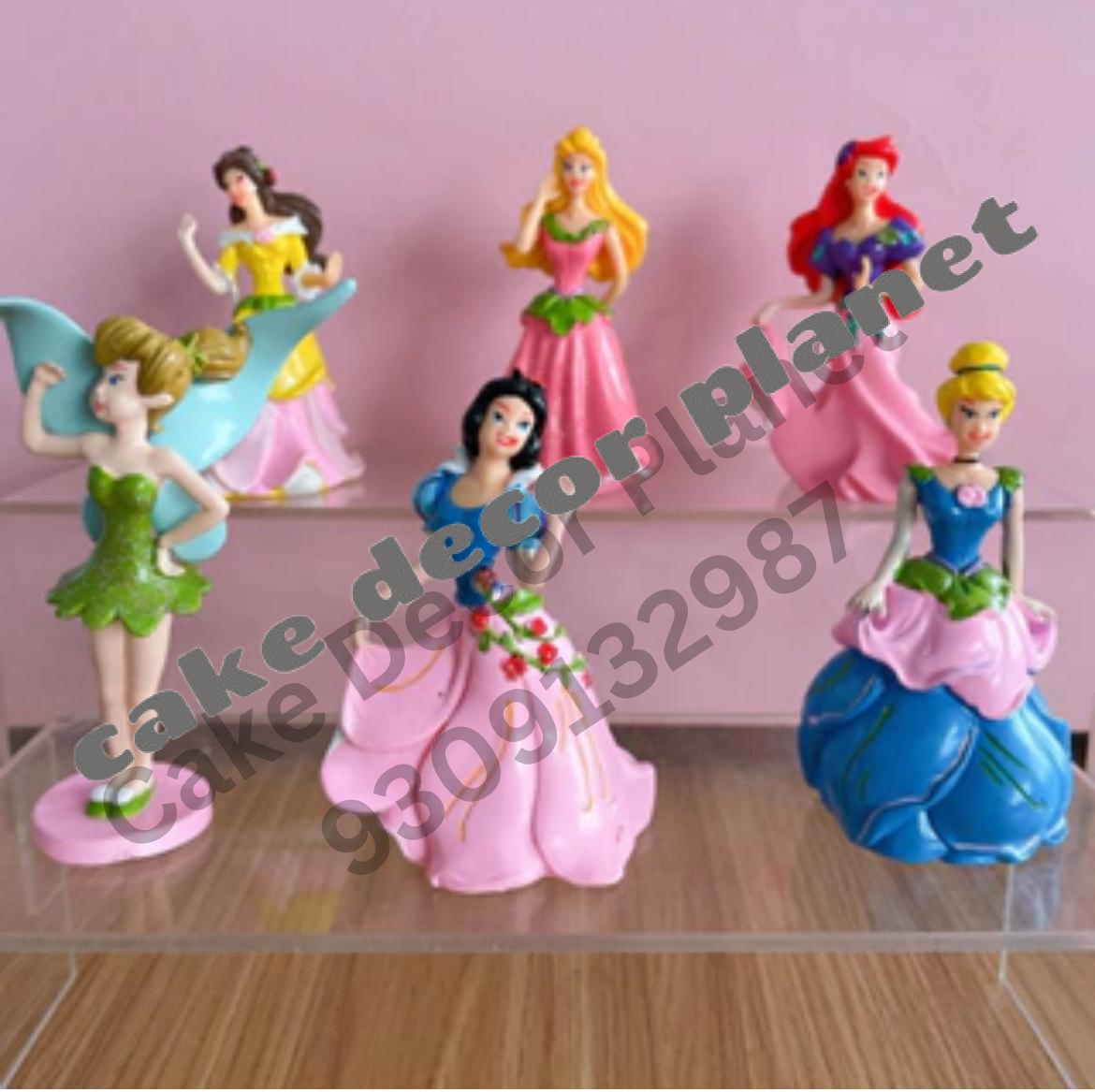 Princess Set of 6 Cake toys