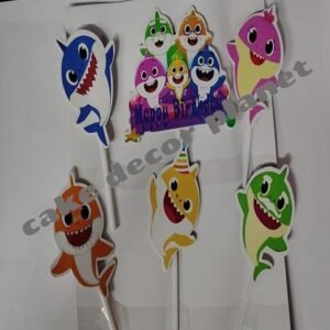 happy-birthday-multicolor-baby-shark-theme-cupcake-cake-topper-paper-theme-based-cake-topper-for-birthday-decoration-boys-girls-kidspack-of-6