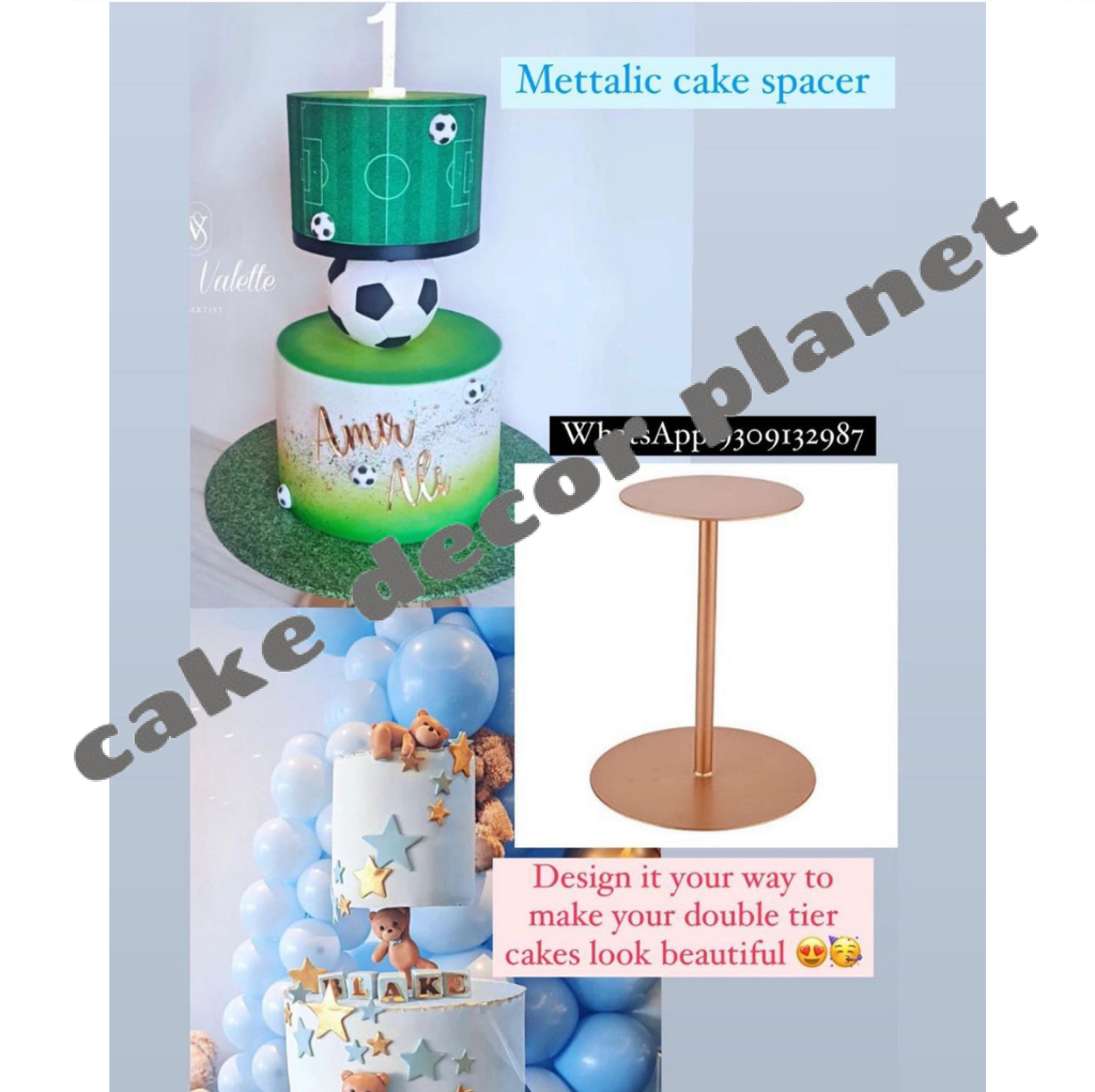 METTALIC I CAKE SPACER