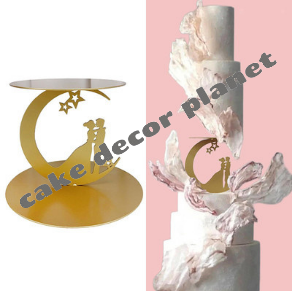 Mettalic Couple Spacer Cake Spacer