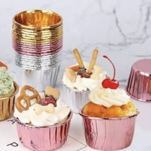 Mettalic Cupcake Liner (Pack of 50pc)