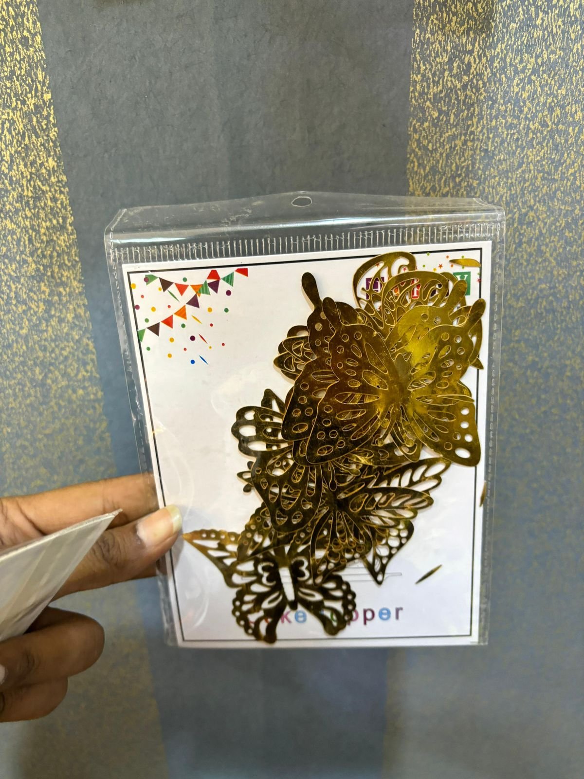 Mirror Finsh Golden Butterfly (pack of 10)