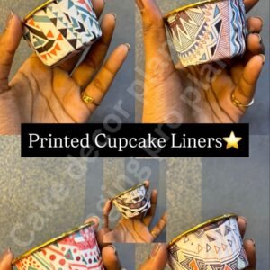 Printed cupcake liner