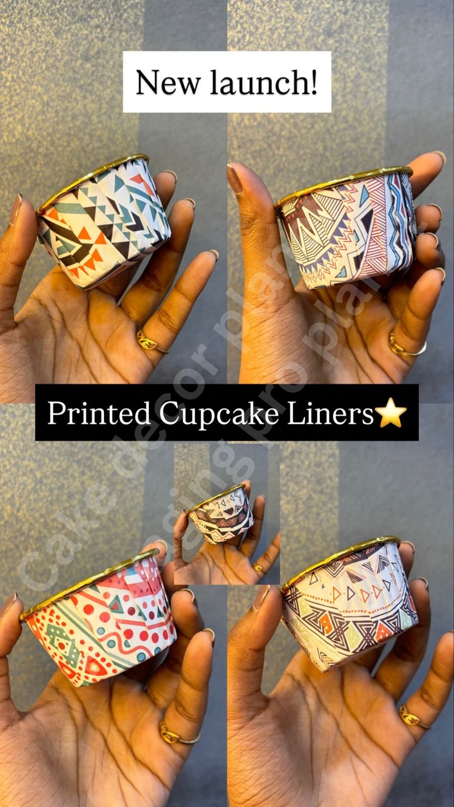 Printed cupcake liner