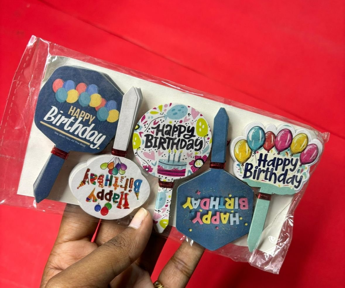 Happy Birthday Paper Tag (100pc)
