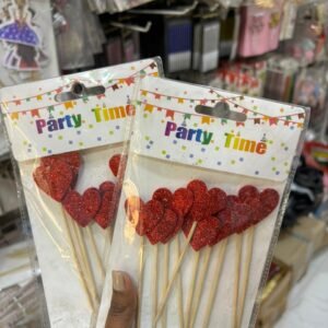 GLITTER HEART TOPPER